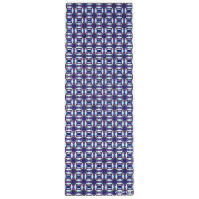 Culture Fit Blue Ankara Yoga Mat Sky View