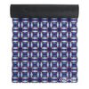 Culture Fit Blue Ankara Yoga Mat Top View