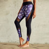 Culture Fit Purple Ankara Leggings Side View