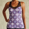 Culture Fit Purple Ankara Tank Top Front View