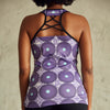 Culture Fit Purple Ankara Tank Top Rear View