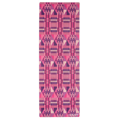 Culture Fit Kente Yoga Mat Sky View